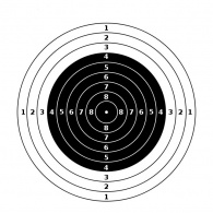 Märkleht Püstol 25/50m paber 55*55(ISSF)